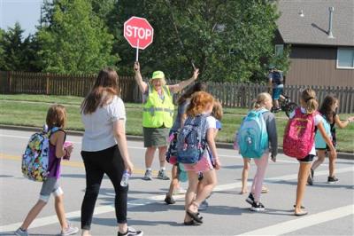 School Crossing Guard w Stop sign